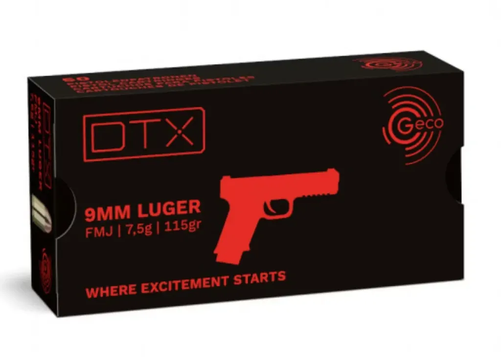 GECO PATRON 9MM LUGER FMJ DTX