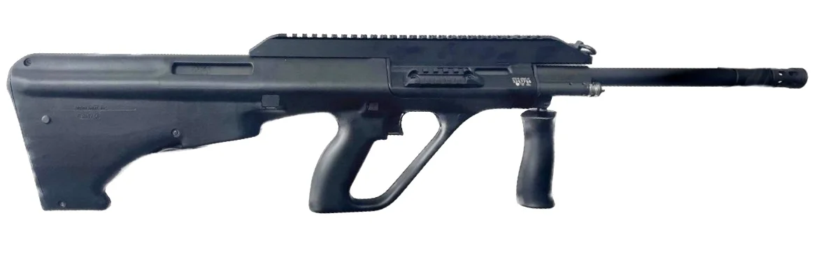 AUG A3 SA .223 Rem/5.56x45 Flat Top Long Rail, Svart, 21,6"